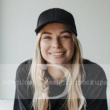 Otto Ball Cap Mockup for Baseball Caps Black Baseball Cap Mockup Black Ball  Cap Mockups Mocks for Hats, Low Profile Cap Mockups Women's Hats