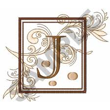 See more ideas about letter j, lettering alphabet, lettering. Fancy Square Letter J Embroidery Designs Machine Embroidery Designs At Embroiderydesigns Com