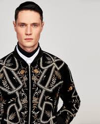 Embroidered Velvet Bomber Jacket New In Man Zara United States Velvet Bomber Velvet Bomber Jacket Bomber Jacket Men