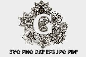 Download Letter G Mandala Svg Alphabet Svg Letters Svg Mandala Svg 819034 Cut Files Design Bundles