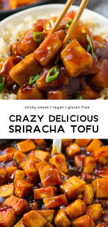 Enchilada sauce, firm tofu, black beans, corn tortillas, hot water and 16 more. Sticky Sriracha Tofu Perfectly Sticky Sweet And Spicy The Tofu Is Baked To Crispy Perfection With My Tofu Recipes Easy Firm Tofu Recipes Tofu Recipes Healthy