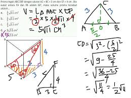To find the volume of a prism, first calculate the area of one of the bases, then multiply it by the height of the prism. Mencari Volume Prisma Math Geometry Volume G Gmd 3 G Gmd 1 G Gmd 4 Showme