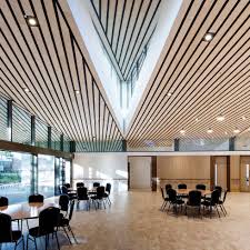 Armstrong S Drywall Grid System Dgs Was Used To Form A Curved Ceiling At Scottish War Blinded S New Hawkhead Centre F Armstrong Ceiling Ceiling Design Blinds