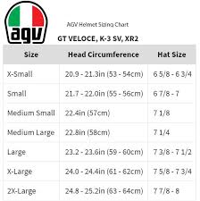 Agv Helmet Size Chart Australia