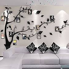 Alicemall 3d Wall Stickers Photo Frames Familytree Wall Decal Easy To Install Apply Diy Photo Gallery Frame Frames On Wall Family Wall Decor Photo Frame Tree