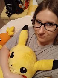 Pikachu plush with treats from 1999