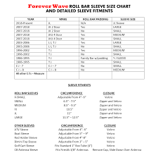 Sleeve Size Chart Forever Wave
