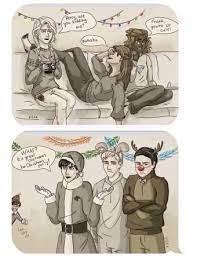 Percy Jackson Christmas First Why Is Jason A Bunny On Christmas And Second Lol Leo Is A Percy Jackson Fanfic Percy Jackson Funny Percy Jackson Ships