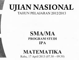 Soal ujian nasional produktif akuntansi. Download 21 Paket Soal Un Matematika Sma Ipa Tahun 2013 Blog Urip Guru Kimia