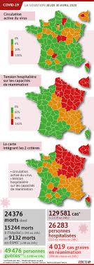 The list categorises areas under red zone, orange zone and green zone, based on the number of cases in the specified regions. Cartes Deconfinement En Pays De La Loire La Loire Atlantique La Sarthe Et La Mayenne En Orange