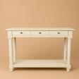Elegant Solid Wood Console Table with 3 Drawers product image