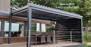 Lame Integrated Toit Pergola Pergola Aluminium Architecture