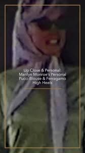 Up Close and Personal: Two premiere artifacts in the Marilyn Monroe  Collection, the world’s largest privately held collection of Monroe’s  personal property and archives: Marilyn’s personal Pucci ...