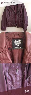 Asos Burgundy Faux Leather Jacket Nwot Burgundy Faux Leather Jacket Leather Jacket Brands Faux Leather Jackets