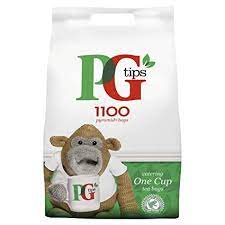 Amazon Com Pg Tips One Cup Pyramid Tea Bags Pack Of 1 Total 1100 Tea Bags Grocery Gourmet Food