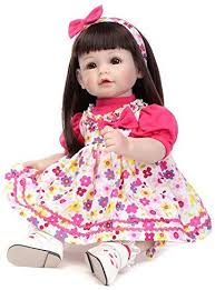 Offer a huge selection of affordable reborn dolls. Amazon Com Pinky 50cm 20inch Long Hair Lovely Simulation Reborn Baby Dolls Toddler Soft Silicone Newborn Doll Girl Baby That Look Real Toy For Birthday Xmas Gift Toys Games