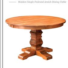 Walden Single Pedestal Amish Dining Table Dining Table Pedestal Dining Table Oak Dining Table