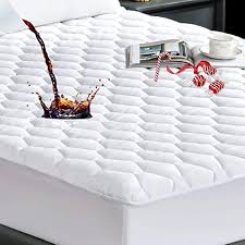 Unilibra Quilted Fitted Mattress Pad Twin Xl Size 100 Waterproof Breathable Cooling Mattress Topper 6 18 D Mattress Pad Cover Best Mattress Mattress Pad