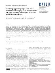We would like to show you a description here but the site won't allow us. Pdf Selecting Apps For People With Mild Dementia Identifying User Requirements For Apps Enabling Meaningful Activities And Self Management