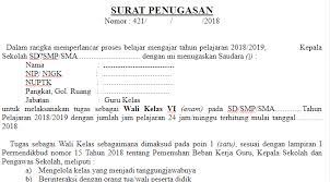 Wali kelas mempunyai peranan penting dan posisi strategis dalam mendidik siswa di sekolah/madrasah karena sangat menentukan keberhasilan dan. Contoh Surat Penugasan Wali Kelas Surat Pedia