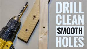 Perfect for larger size drills. How To Drill Clean Holes In Wood Two Minute Tuesday Youtube