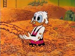 Share the best gifs now >>> Dive Into Scrooge Mcduck S Money Bin At D23 Expo Youtube