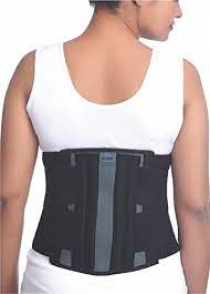 Buy Elnova Lumbo Sacral Corset Back Pain Belt Medium For Hip Circumference Of 80 90 Cm Black Online At Low Prices In India Amazon In