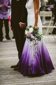 Simple A Line Chiffon Purple Beach Wedding Dresses Prom Dresses From Shedress A Line Wedding Dress Colored Wedding Dresses Wedding Dresses Strapless