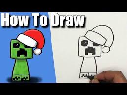 How To Draw A Christmas Creeper Easy Step By Step Youtube Drawing Lessons For Kids Christmas Drawings For Kids Drawing For Kids