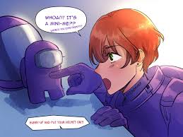 Among Us Purple Crewmate And His Mini Me By Arenbruhh On Deviantart Check out my among us playlist below for more of your favourite characters. among us purple crewmate and his mini