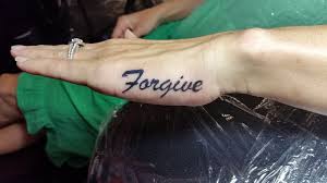 Such greek lettering tattoos are also carried to show their devotion to the bible. Lettering Hand Forgive Tattoo Studio13tattoomg Lettering Tattoo Quotes Forgiveness