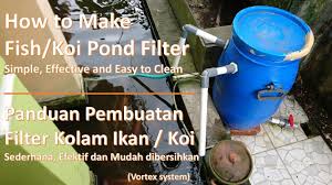 Kolam ikan yang jernih indah dipandang, sehat buat si ikan. Diy Panduan Pembuatan Filter Kolam Ikan Koi Youtube