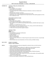 Visiting Nurse Resume Samples Velvet Jobs