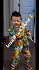 We all know they should put the thumbs up in the yearbook instead #pokemon  #classy #drip #schoolphotos #beigebaby #pictureday