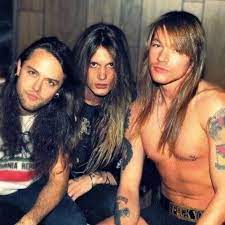 Lars Ulrich Metallica Sebastian Bach Skid Row And Axl Rose Guns N Roses Rocksocial Metallica Skidrow Gunsnrose Axl Rose Sebastian Bach Guns N Roses