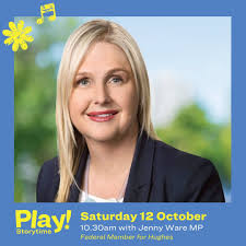 🎉 Surprise Storyteller Alert! 🎉 We're thrilled to welcome our Sutherland  Shire Federal MPs Jenny Ware and Simon Cook, as surprise storytellers at  the Play! Kids Festival this weekend 🎉🎶 Join us