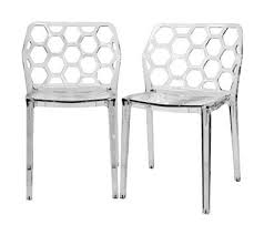 clear honeycomb acrylic dining chair modern dining chairs plastic dining chairs contemporary dining chairs