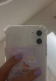 Iphone 11 With Purple Nails Iphone Case Covers Diy Iphone Case Cute Phone Cases
