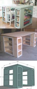 This Would Be The Perfect Diy Work Station For My Craft Room The Storage System That Will Get Your Craft Station In 2020 Craft Room Tables Craft Table Craft Table Diy