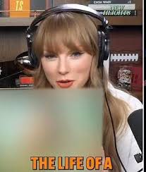 Taylor Swift visiting Shrek in his swamp