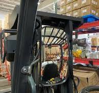 Universal Rear or Side View Mirror (4 5/8"x8") for Forklifts w/ Mounting Arm