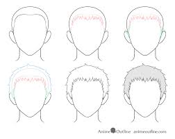 Some call it cool, some label it freaky while some might even call it silly but no one can deny that the odd hairstyles are what give the anime characters their. How To Draw Anime Male Hair Step By Step Animeoutline