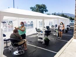 Hair stylists and barbers hope that gov. Outdoor Services Offer Lifeline To South Bay Salons Struggling To Survive San Jose Spotlight