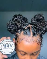 Two Bow Puffs Rubber Band Method Video Natural Hair Styles Natural Hair Styles Easy Natural Curls Hairstyles
