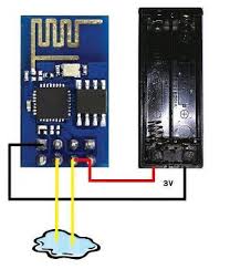 Wifi Wassermelder Per Twitter Schaltplan Electronic Schaltplan Twitter Wassermelder Wifi Esp8266 Projects Arduino Projects Arduino Wifi