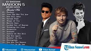 Check spelling or type a new query. Download Lagu Barat Hits 2019 Gudang Lagu Mp3 Ed Sheeran Maroon 5 Bruno Mars Charlie Puth Tribun Sumsel