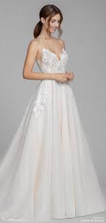 Ivory And Cashmere Organza A Line Bridal Gown Ballerina Scalloped Neckline Fron Braut Wedding Dresses Beaded Wedding Dresses Ivory Wedding Dress