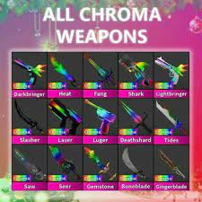 Its blade has 3 tidal waves on the left side of the knife with one at the top of the knife and 3 on the section located between the blade and. Chroma Weapon Guns Knife Mm2 Murder Mystery 2 Roblox Video Gaming Gaming Accessories In Game Products On Carousell
