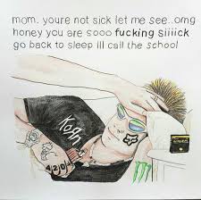 Sick Day Followme Cooliphone6case On Twitter Facebook Google Instagram Linkedin Blogger Youtube How To Make Your Own Di Funny Memes Memes Drawing Meme