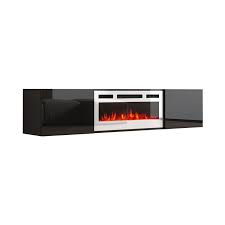 The smart thermostat allows you to have more precise control over your room's temperature, while the timer function ensures no waste of electricity. Cali Wh Ef Wall Mounted Electric Fireplace 72 Tv Stand Meble Furniture